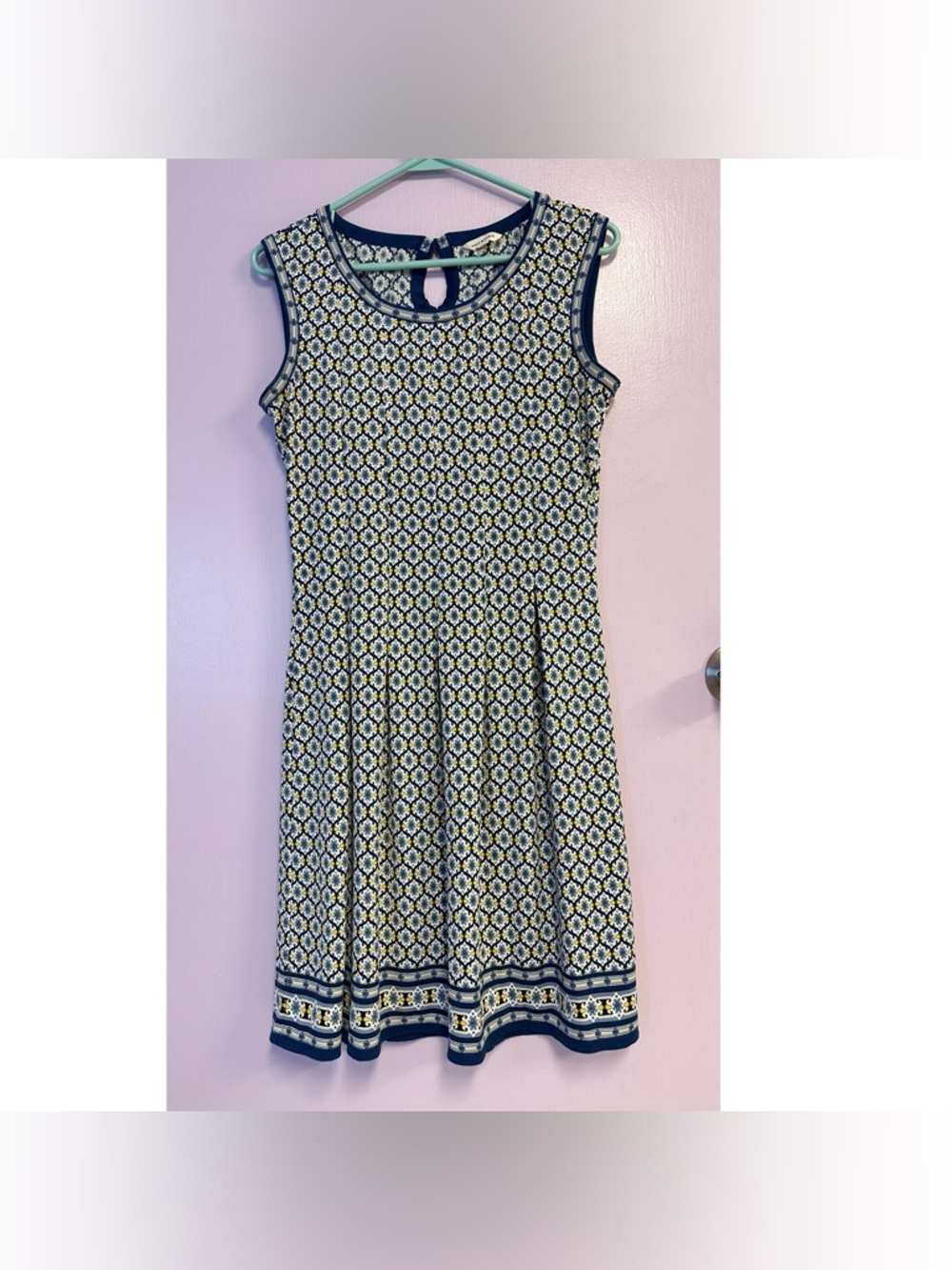 Max Studio Sleeveless Printed Fit and Flare Dress Size S